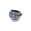 Ruban cuir plat - Acier