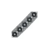 Ruban dentelle Albertine 75 mm - Noir