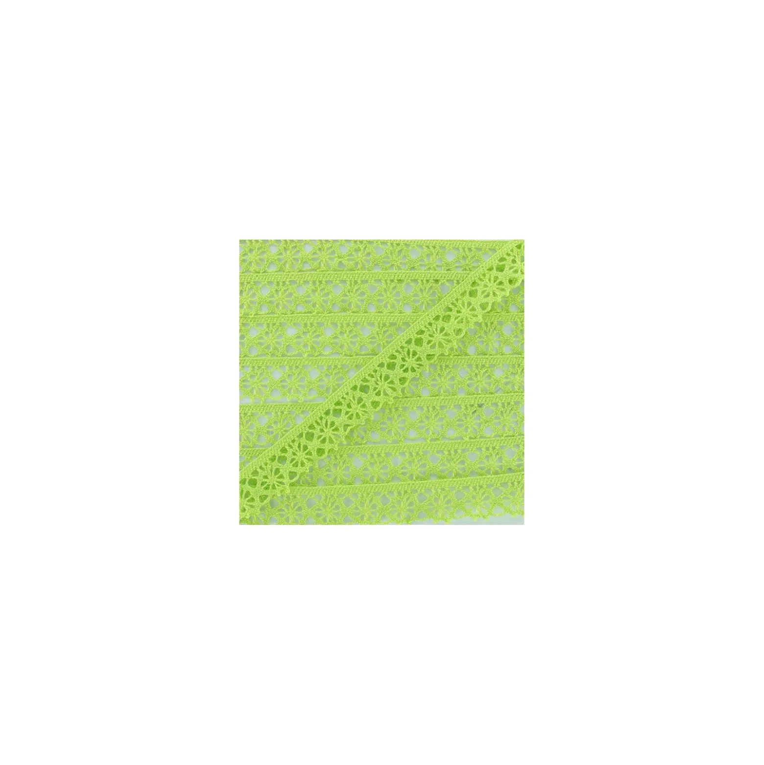 Ruban Dentelle Amélie 15 mm - Vert Anis