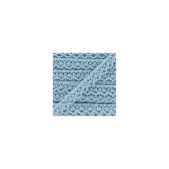 Ruban Dentelle au fuseau brillant bleu 10mm x 50cm