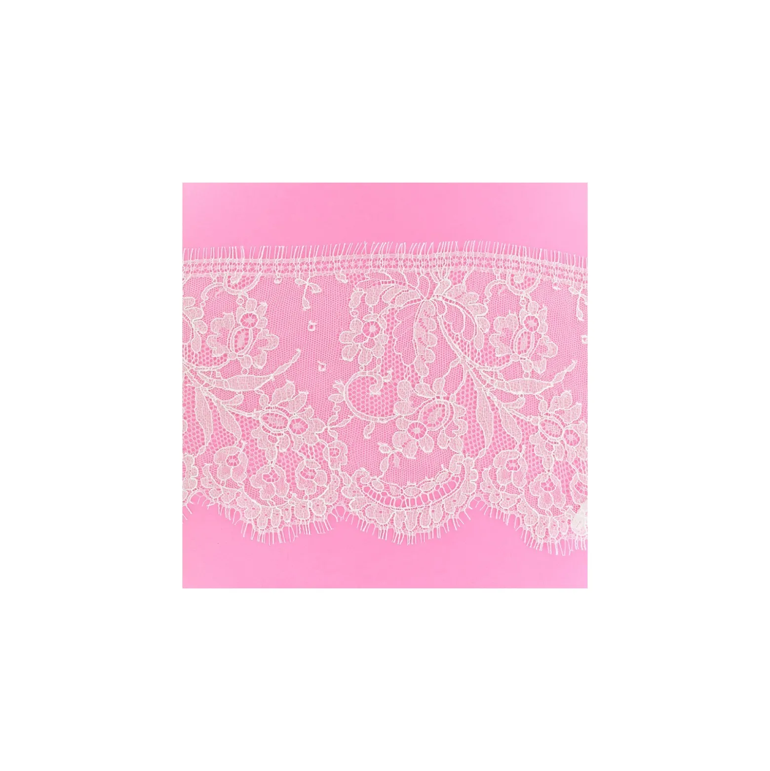 Ruban Dentelle de Calais® Capucine - Ivoire x 50cm