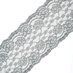 Ruban dentelle élastique Andrée 165 mm - gris