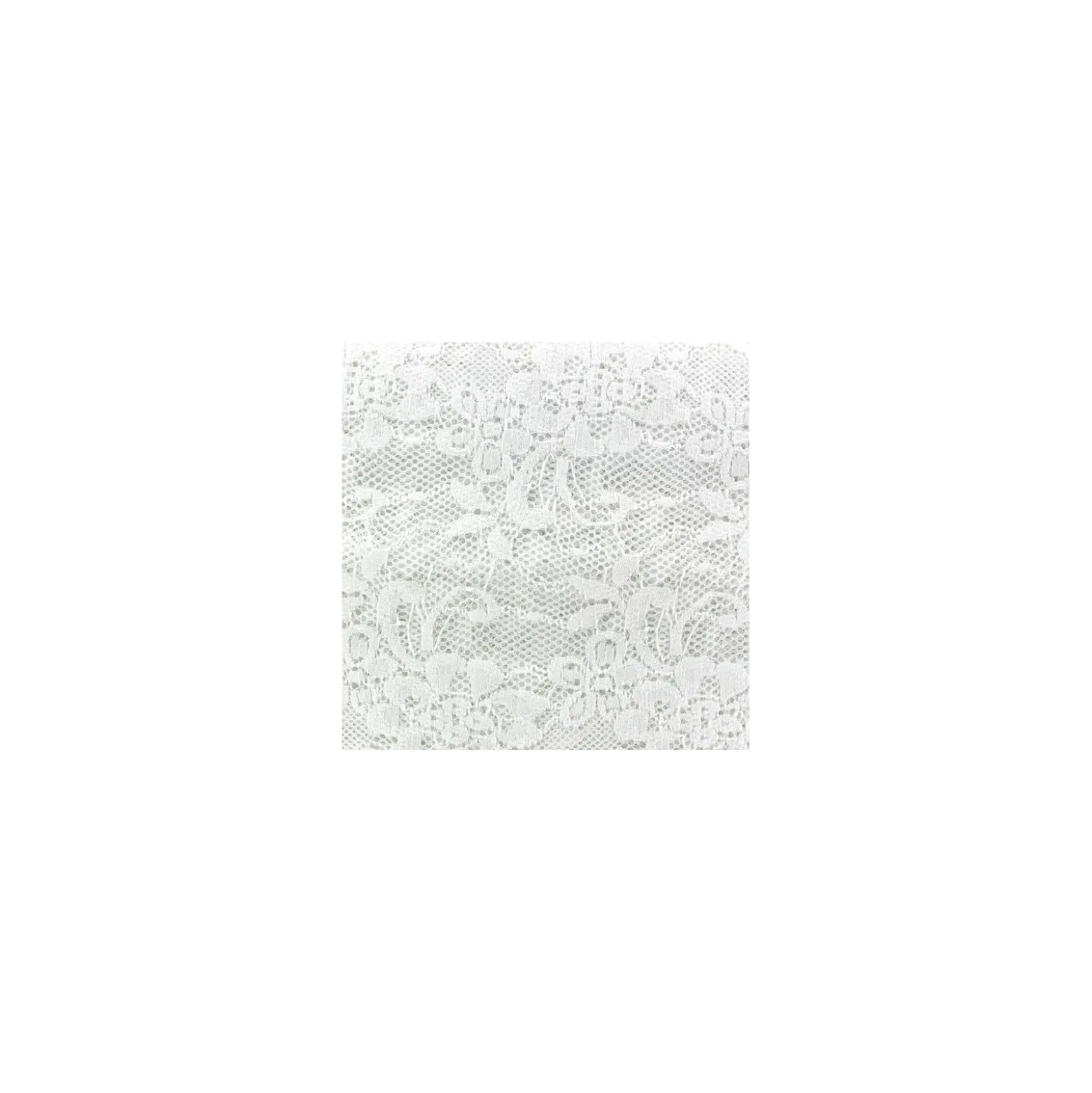 Ruban dentelle élastique Ashley blanc