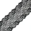 Ruban dentelle élastique Laya 150 mm - noir