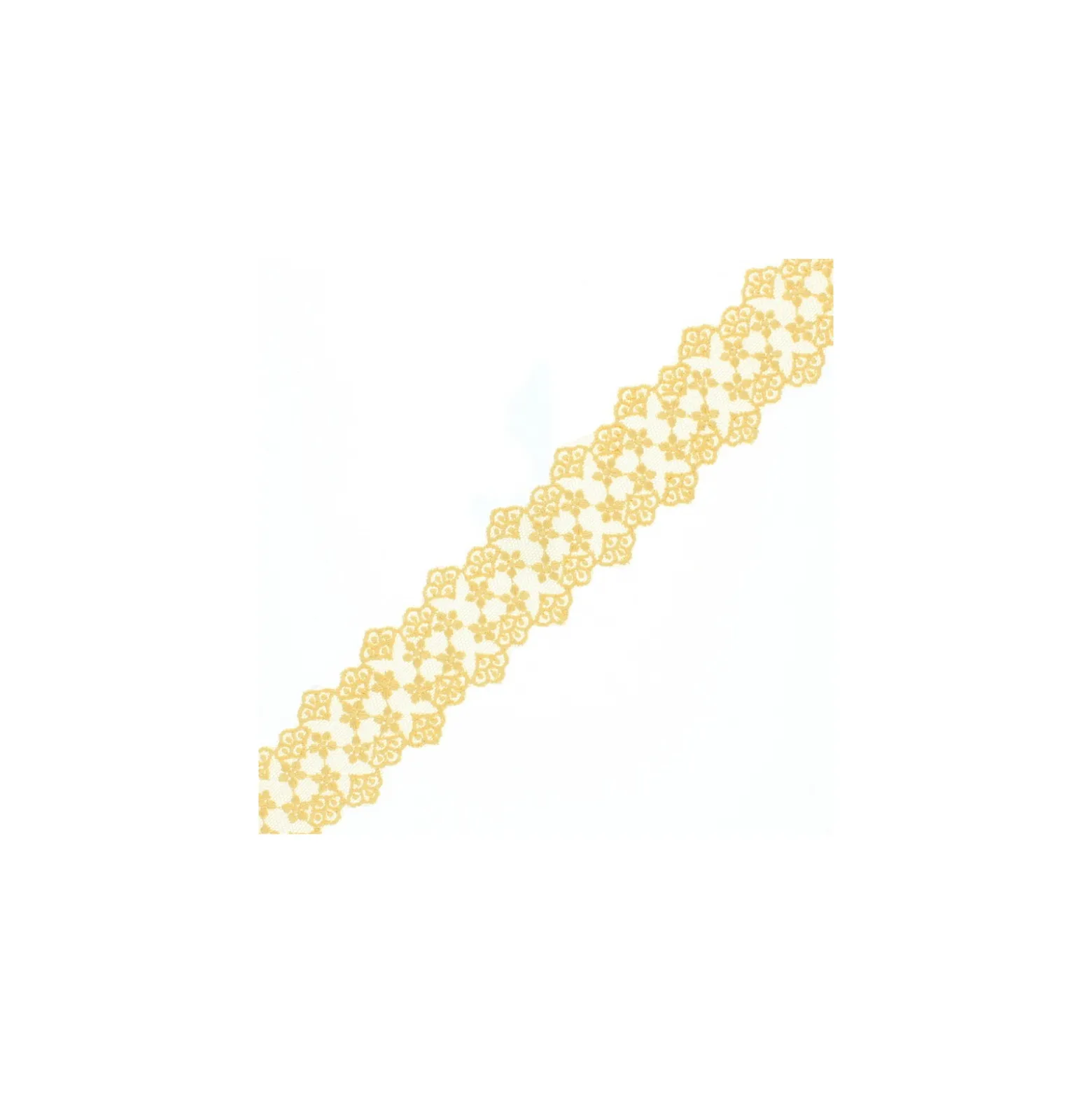 Ruban Dentelle Loren 38 mm - Miel