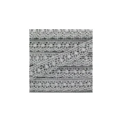 Ruban Dentelle lurex argent 18mm