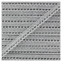 Ruban Dentelle Lurex argent x 1 m
