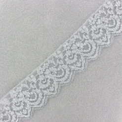Ruban Dentelle lurex Camille argent