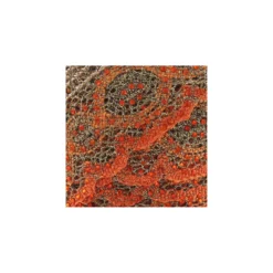 Ruban dentelle lurex strass orange x50cm