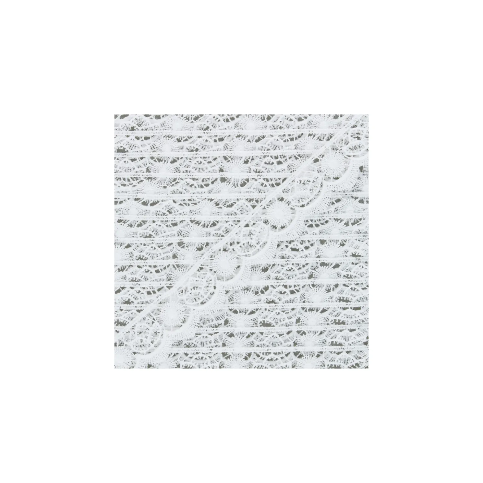 Ruban dentelle Nathanaelle 20 mm - blanc x 50 cm