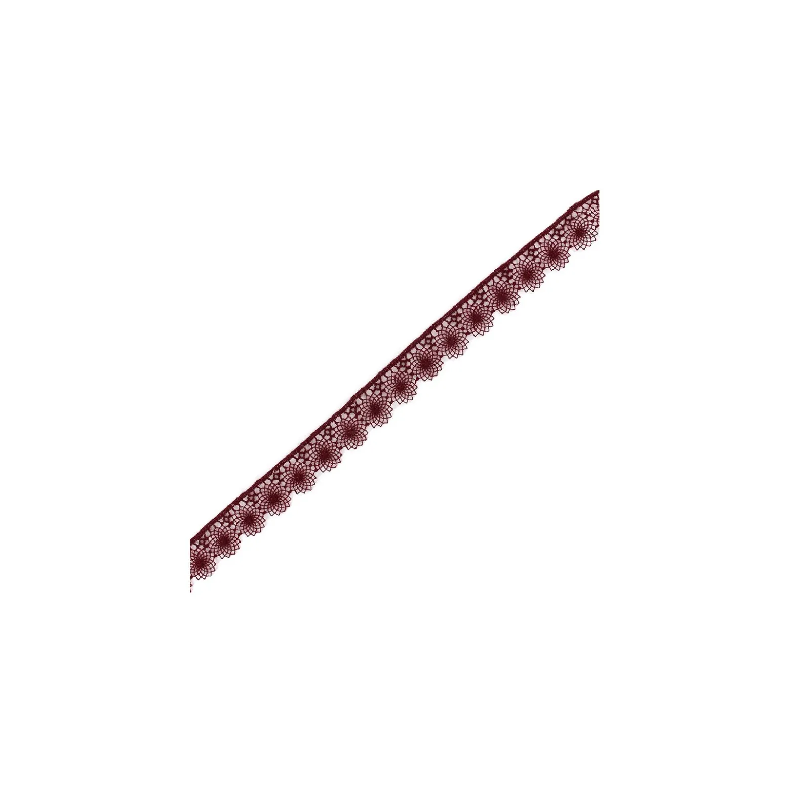 Ruban dentelle Petite Juliette - grenat