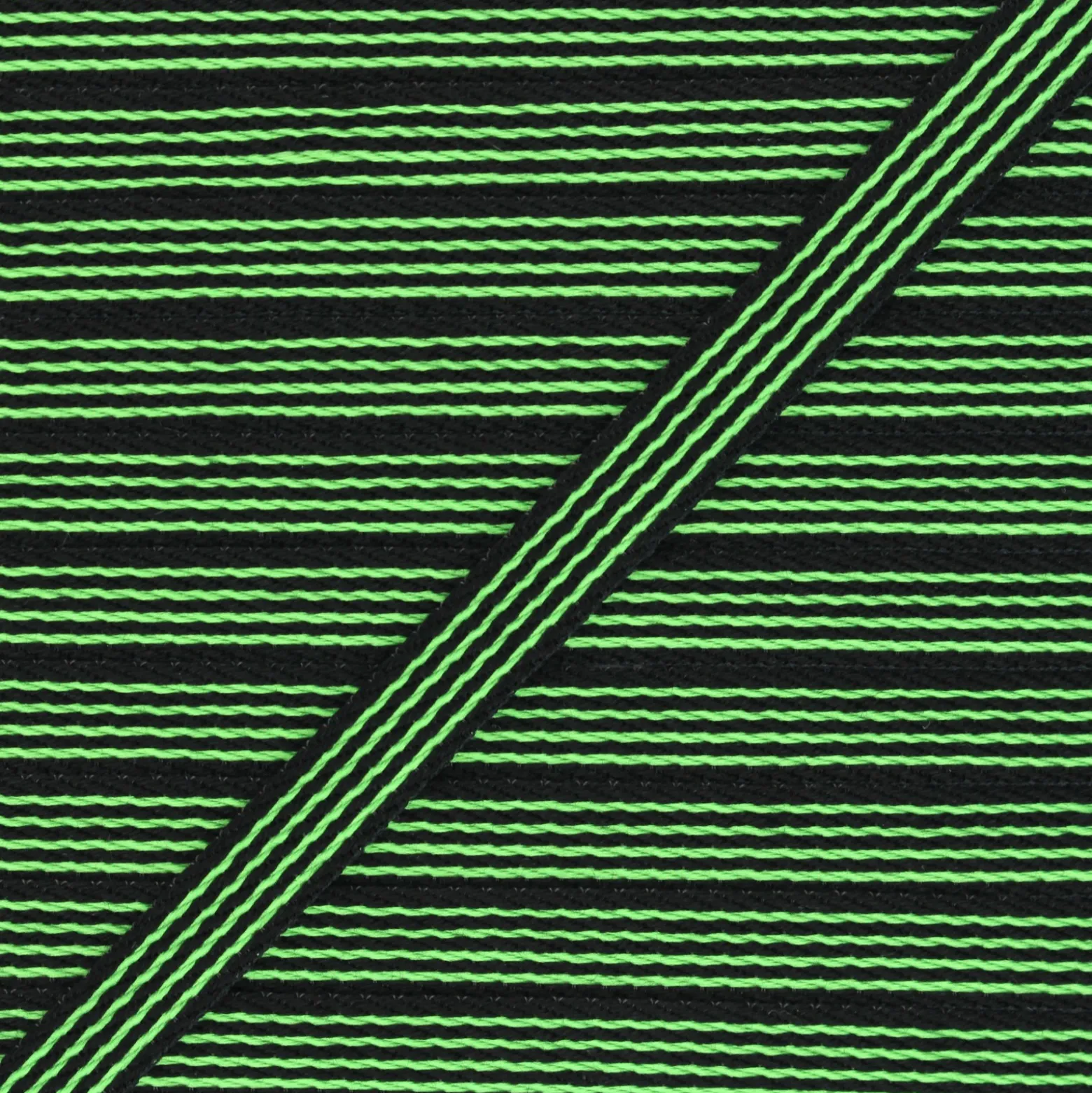 Ruban Flashy Stripes 10mm - vert fluo