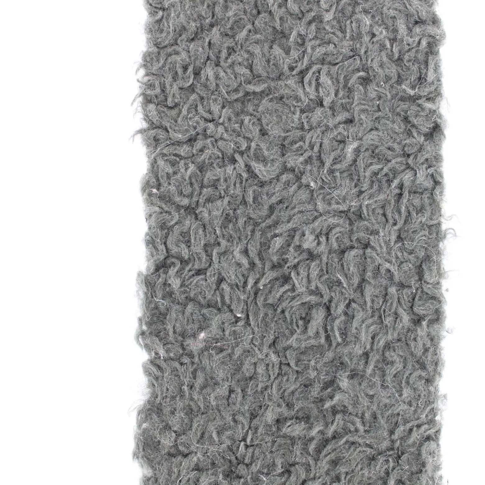 Ruban fourrure astrakan 100mm gris x 50cm
