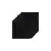 Ruban fourrure poils mixtes 100mm noir x 50cm