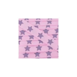 Ruban Froufrou gros grain étoiles rose bonbon