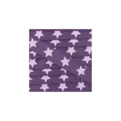 Ruban Froufrou gros grain étoiles violet