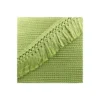 Ruban galon franges dentelle au crochet 65mm - avocat