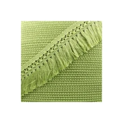 Ruban galon franges dentelle au crochet 65mm - avocat