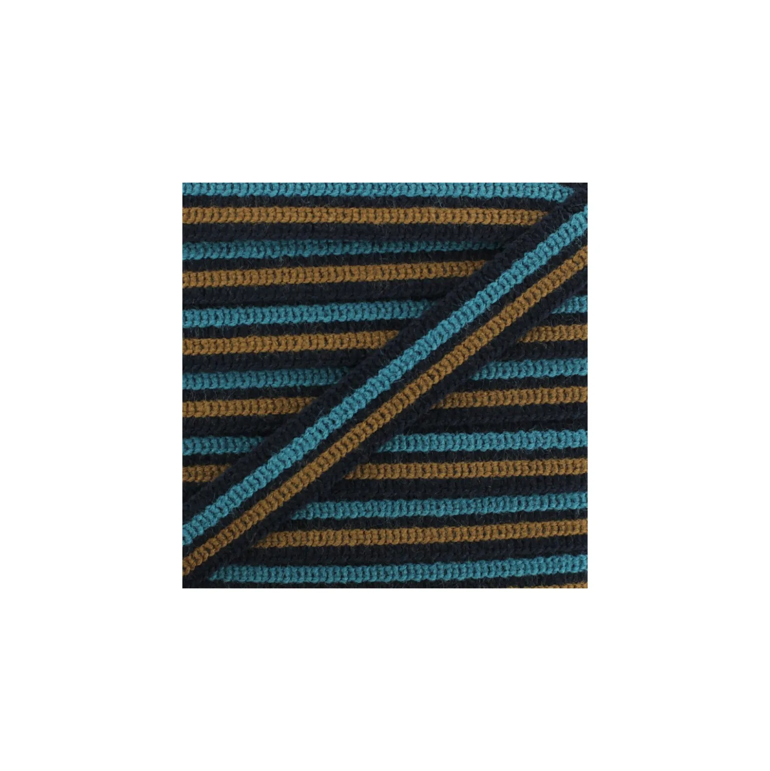 Ruban Galon Lainage Rayé 20 mm - Bleu