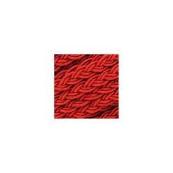 Ruban galon tressé 5 mm rouge