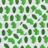 Ruban gros grain Cactus 10 mm - Blanc/Vert