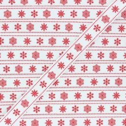 Ruban Gros Grain Flocons 15 mm - blanc