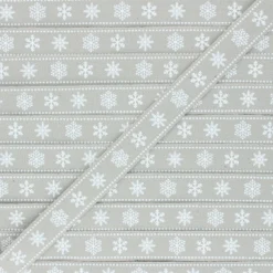 Ruban Gros Grain Flocons 15 mm - ficelle