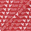 Ruban Gros Grain lurex Christmas gift 15 mm - rouge