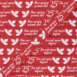 Ruban Gros Grain lurex Christmas gift 15 mm - rouge