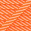 Ruban gros grain Rayures 10 mm - Orange Fluo