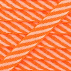 Ruban gros grain Rayures 10 mm - Orange Fluo