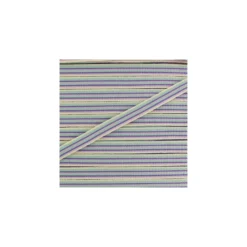 Ruban gros grain Rayures multi 10 mm - mauve