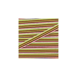 Ruban gros grain Rayures multi 10 mm - anis