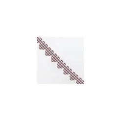 Ruban guirlande Coeurs vichy marron