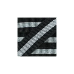 Ruban Élastique Ceinture Réveillon 40 mm - Noir/Argent x 50cm