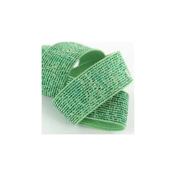 Ruban élastique lurex Brillantine (22mm) - prairie