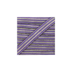 Ruban Élastique Rayé Lurex Louis 20 mm - Violet