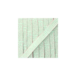 Ruban lurex Reptile (15 mm) - lagon/rose