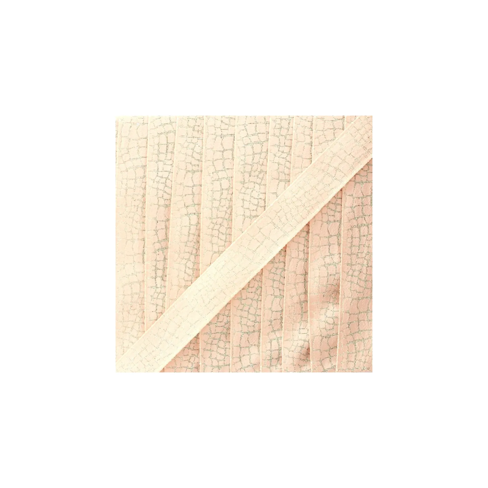 Ruban lurex Reptile (15 mm) - nude