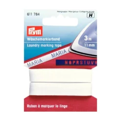Ruban à marquer le linge Prym 3m - blanc