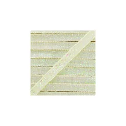 Ruban paillettes irisées 5mm - écru