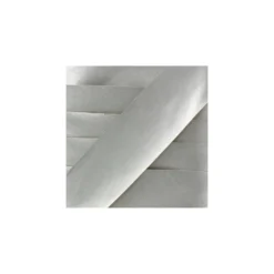 Ruban plat simili cuir Naka argent 37 mm