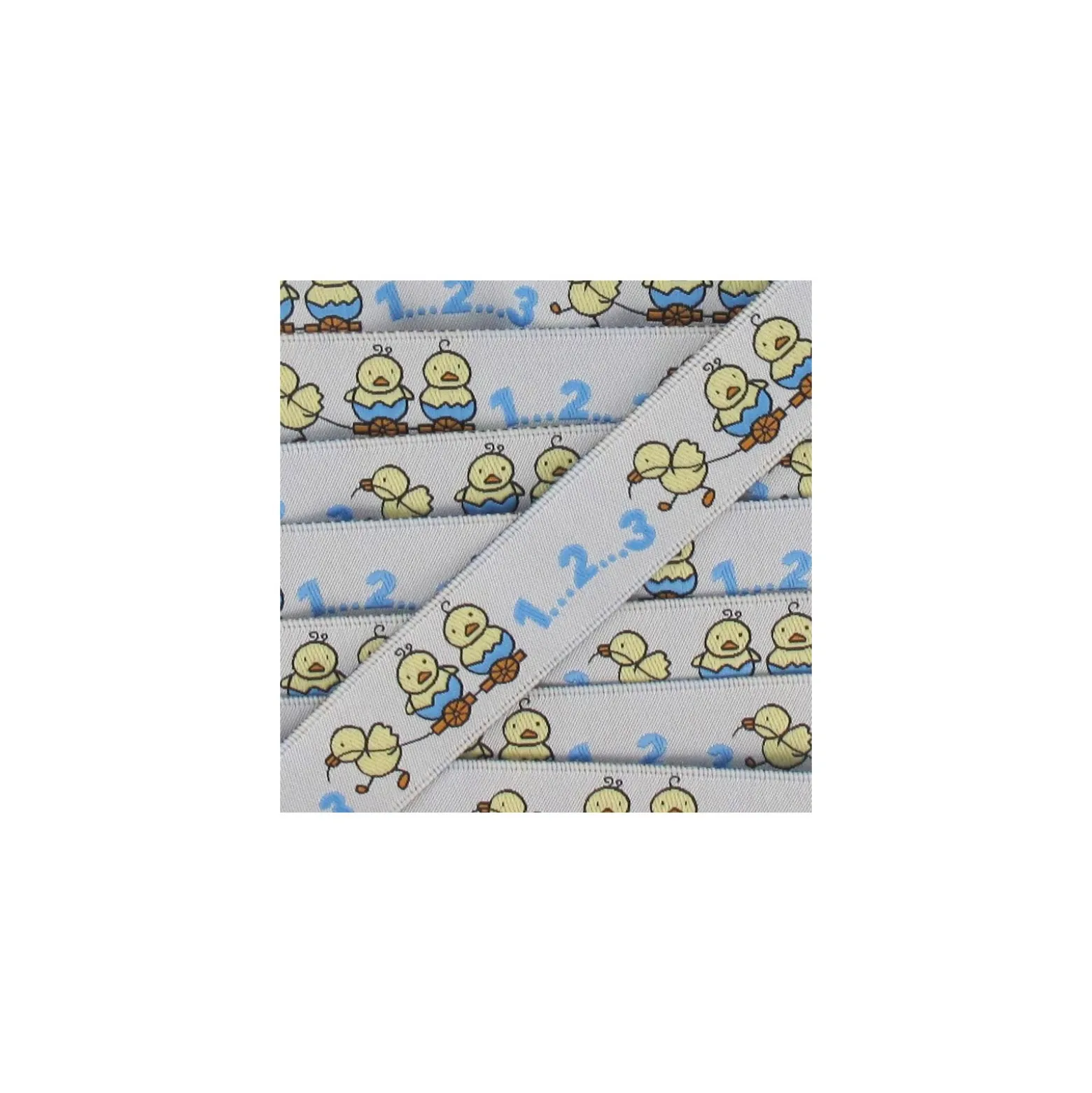 RubanPoussins Bébé bleu
