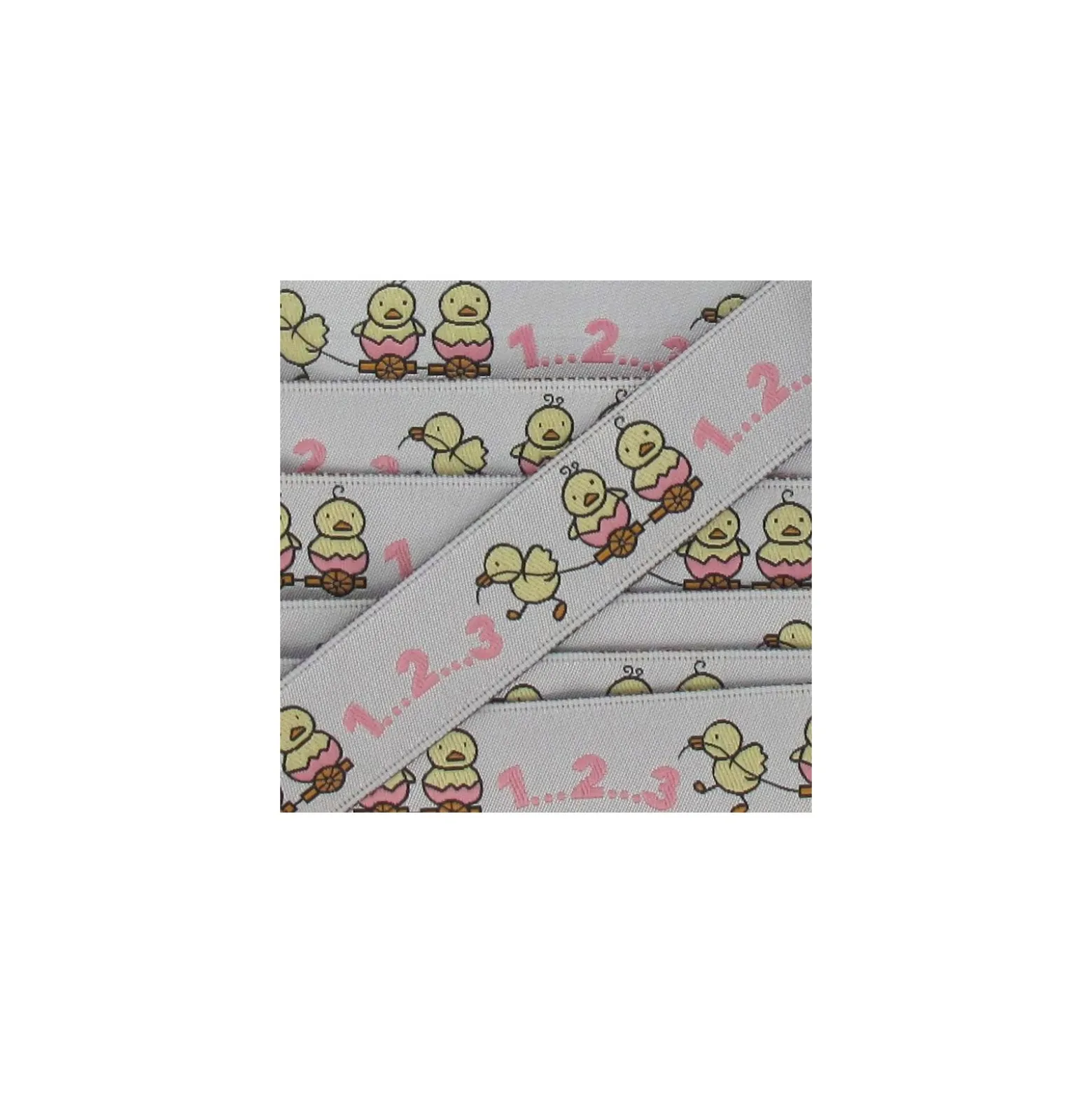 Ruban Poussins Bébé rose