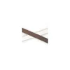 Ruban satin bicolore marron/blanc 10 mm