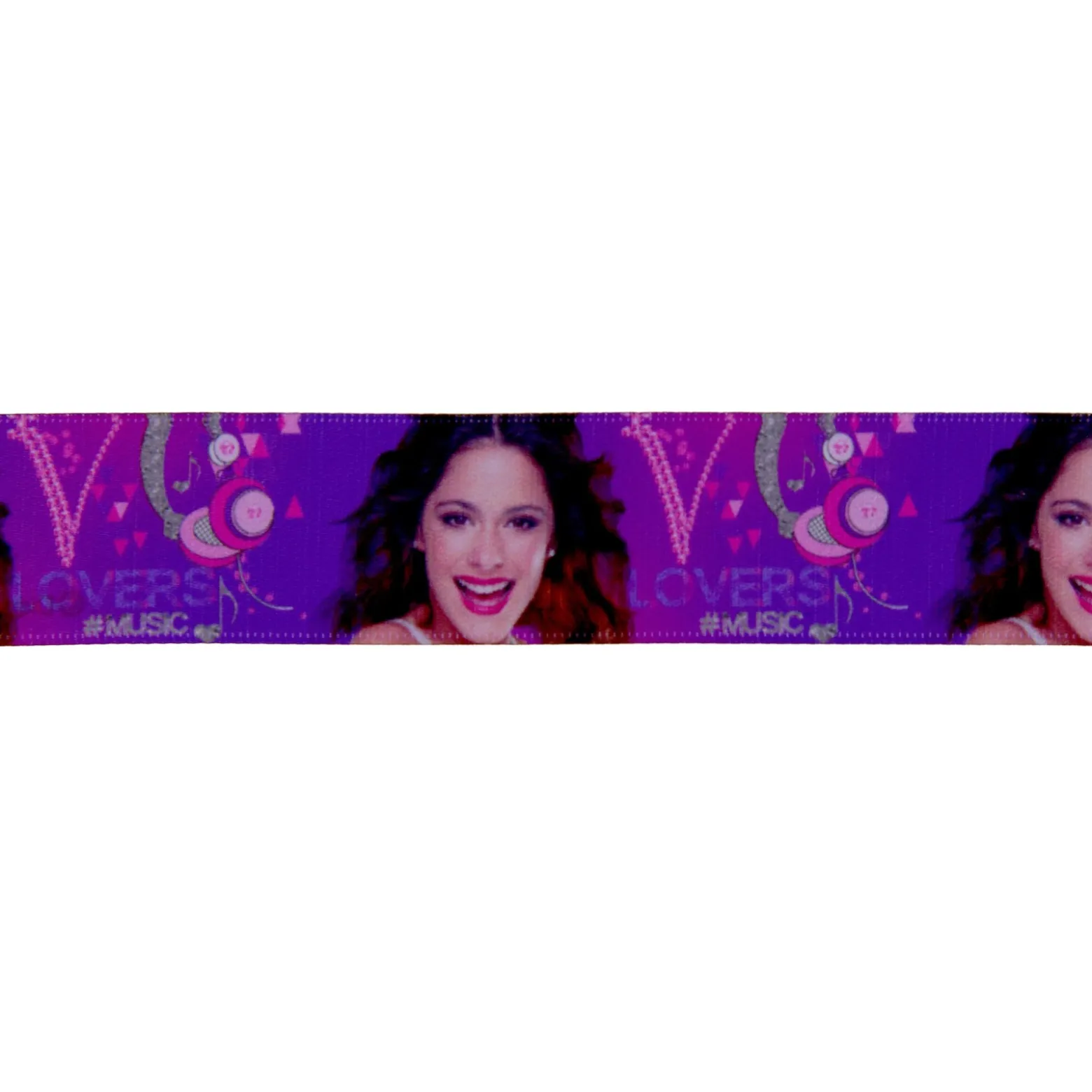 Ruban satin Disney Violetta violet 25 mm