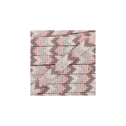 Ruban thermocollant Chevron mosaïque - rose x 40cm