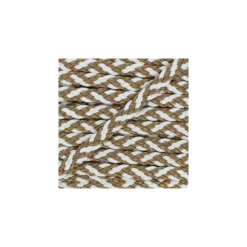 Ruban Tressé Alesia 11 mm - Blanc/Bronze x 50cm