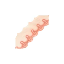 Ruban Tulle brodé Adaya - corail