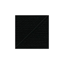 Ruban velours Demi lune 11 mm - noir